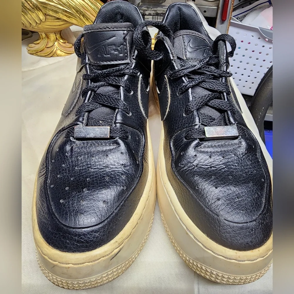 Nike AF 1 Platform black Size 7 - Picture 2 of 4